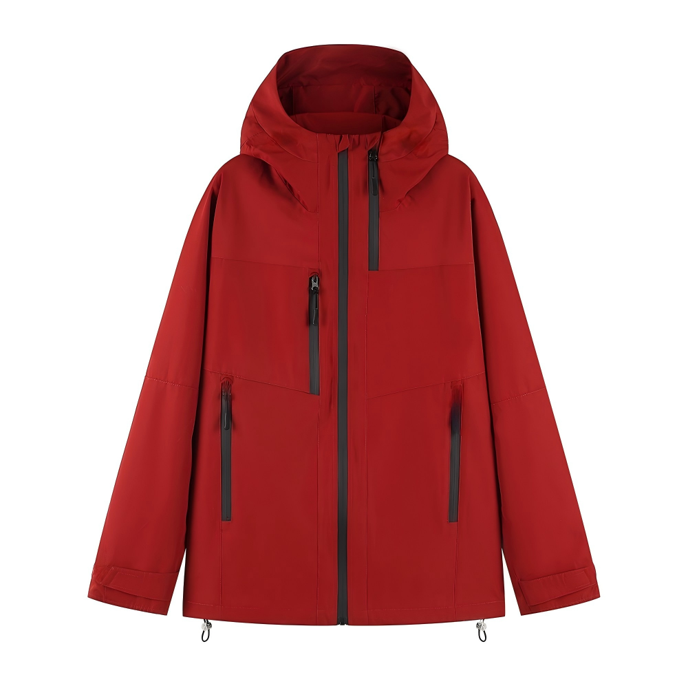 9 zippers waterproof windbreaker