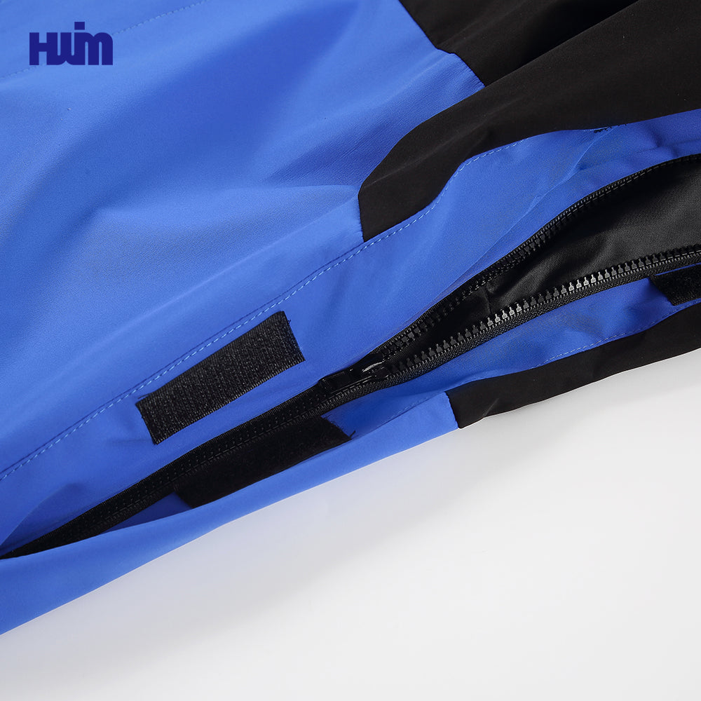 Blue & black waterpoof windbreaker